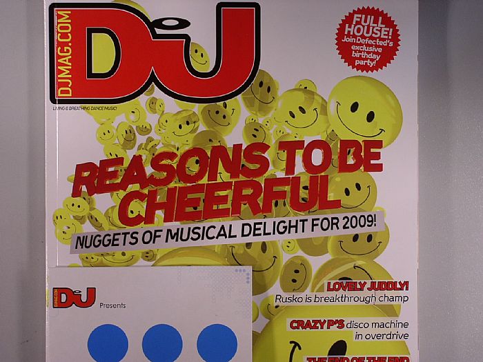 DJ MAGAZINE - DJ Magazine January 2009: Vol 4/#69 (feat Matthew Dekay mix CD, Reasons To Be Cheerful, Crazy P, The End Of The End, music reviews, club listings + more!)