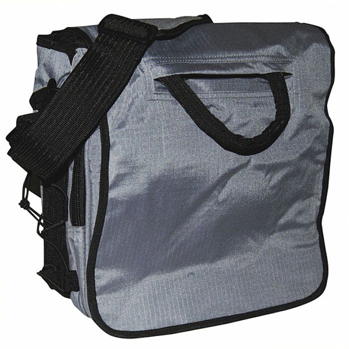 AGENDA - Agenda Carry 6 Utility Record Bag (grey) (heavy duty 600D polyester ripstop/PVC fabric shell, toughened box-stitch reinforcement, thick EPE foam padded base board for added 'sudden drop' protection, long detachable & adjustable shoulder strap)