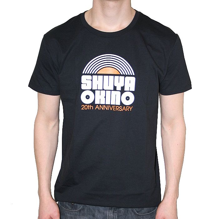 OKINO, Shuya - 20th Anniversary T-shirt (black with white & orange design)