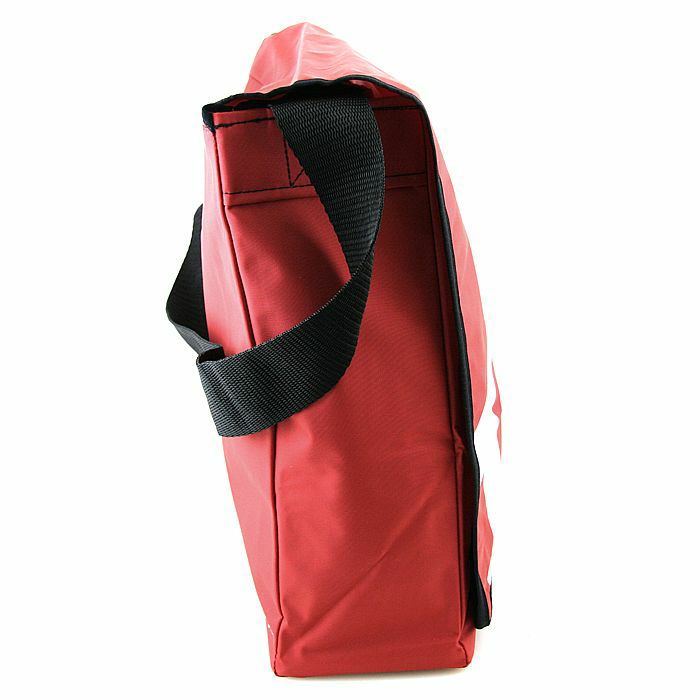 TECHNICS Technics Chicago City Messenger 12 Vinyl Record Bag (red