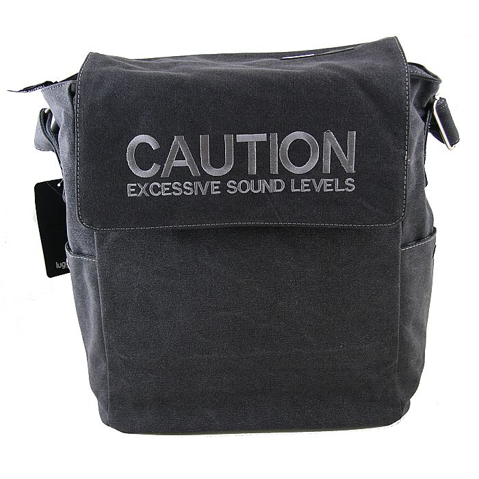 MINISTRY OF SOUND - Ministry Of Sound 2009 Despatch Bag (charcoal) (heavy duty canvas, fully adjustable webbing lined shoulder strap, MP3 pocket and headphone slot, fully lined, internal padded laptop section, embroided logo detail)