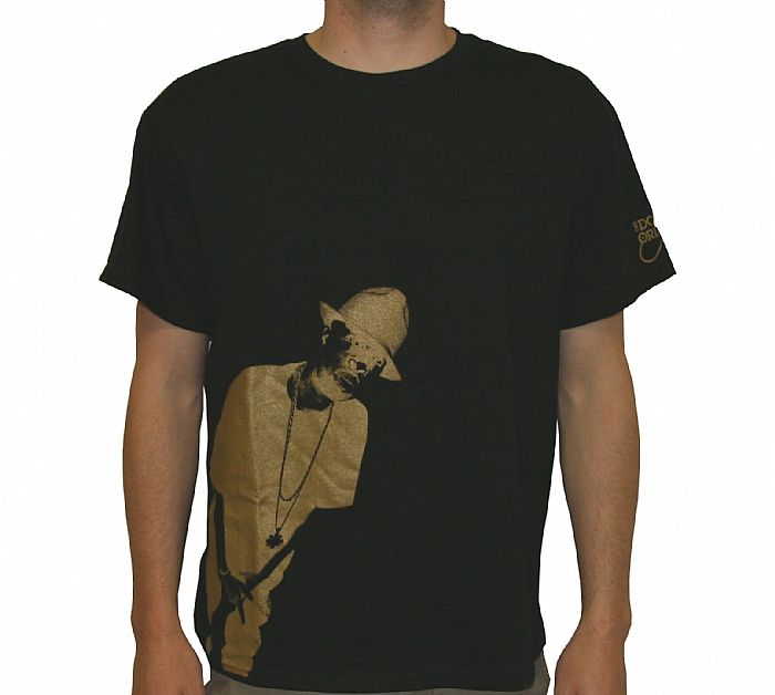 J DILLA/SPIN DOCTOR - J Dilla T-shirt (black with gold print & Doctor's Orders logo)