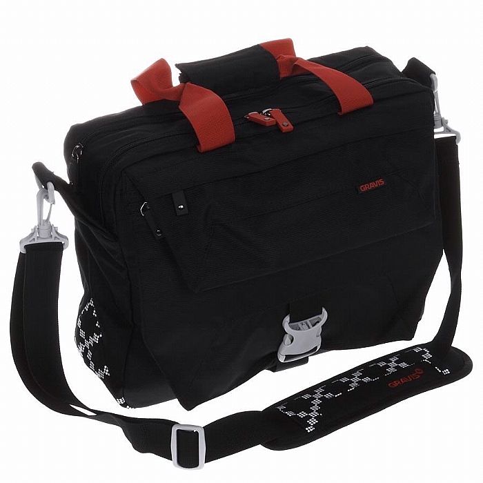 GRAVIS - Gravis Digi Bag (black ops) (1260D grade nylon, super light, durable poly-urethane, water resistant material, padded laptop compartment holds up to a 15" laptop, two padded main compartments with separate zipper access and multiple organization pockets)