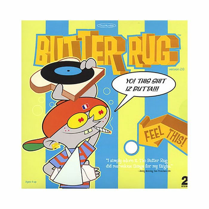 DJ Q BERT - Butter Rugs Version 2.0 Slipmats (black, pair)