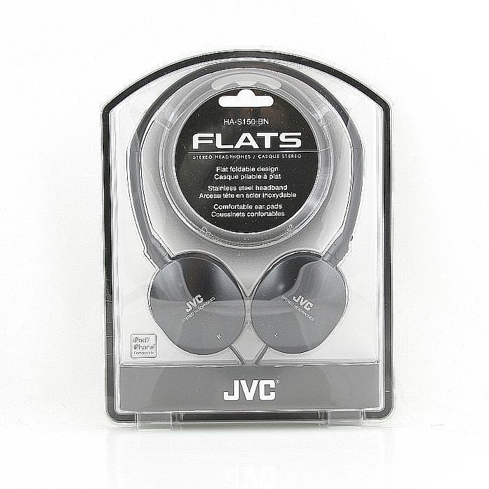 JVC - JVC HA-S150BN Lightweight Foldable Stereo Headphones (black)