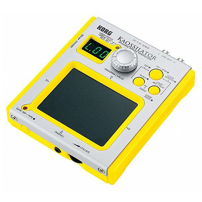 KORG Korg Kaossilator Dynamic Phrase Synthesizer (yellow) vinyl at Juno