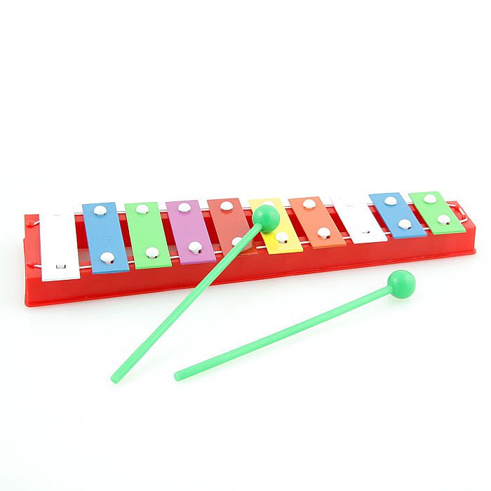 Toy Glockenspiel/Xylophone (has 10 accurately tuned coloured metal keys