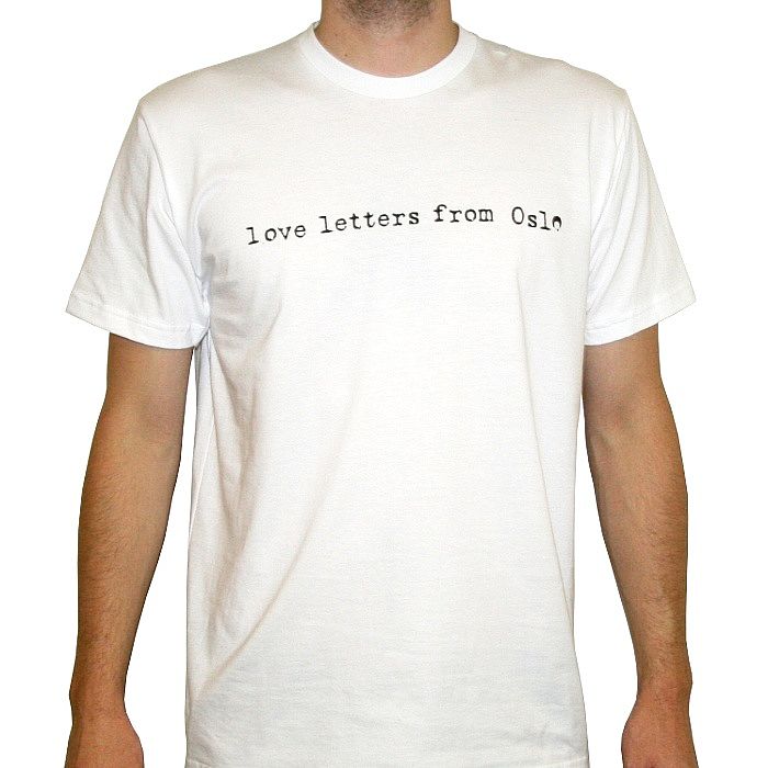 LOVE LETTERS FROM OSLO - Love Letters From Oslo T-shirt (white with black print)