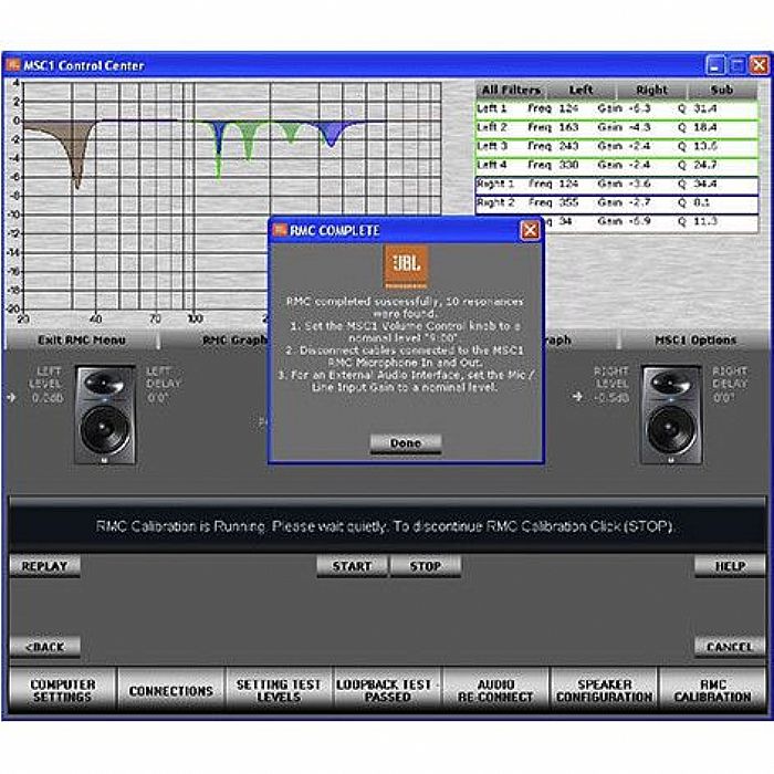 JBL MSC1 Monitor System Controller Including Room Mode Correction