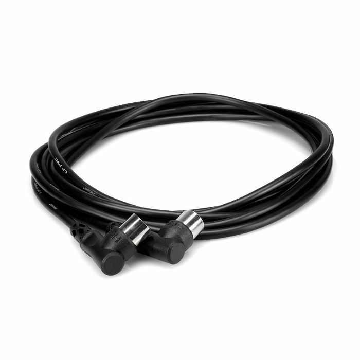 HOSA - Hosa MID-305 Right Angle 5-Pin DIN To 5-Pin Din MIDI Cable (black, 5 ft)