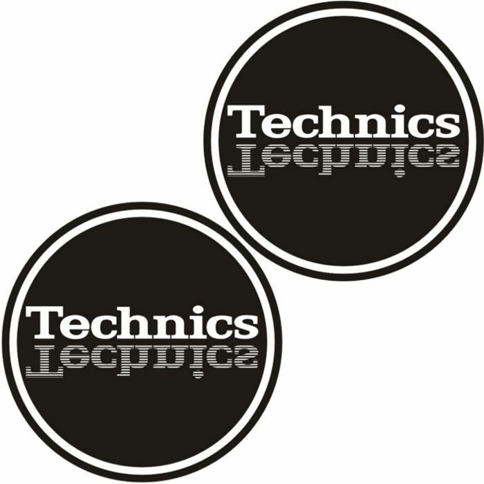TECHNICS - Technics Mirror Logo 12" Vinyl Record Slipmats (pair, black/silver/white)