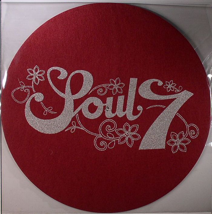 SOUL 7 - Soul 7 Slipmat (single burgundy slipmat with white design)