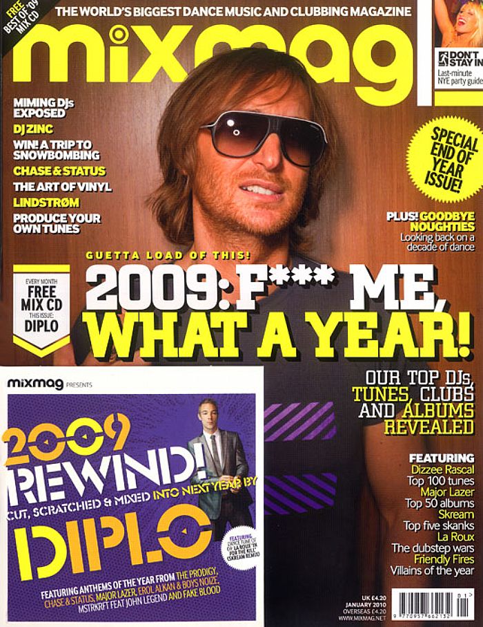 MIXMAG - Mixmag Magazine: Issue 224 - January 2010 (incl. free Diplo mix CD)