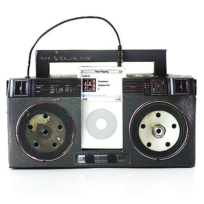 SUCK UK - Suck UK Cardboard Classic iPod Mini Boom Box Amp & Speakers