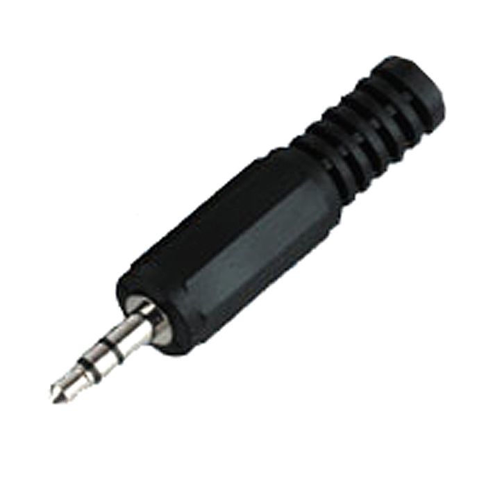 3.5MM STEREO MINI JACK PLUG - 3.5mm Stereo Mini Jack Plug (black, plastic)