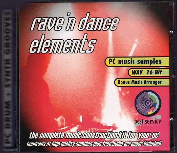 RAVE'n'DANCE ELEMENTS - Rave'n Dance Elements (16bit WAV loops and samples, bundled with an arranger program)