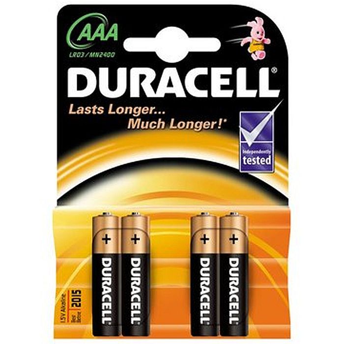 DURACELL - Duracell AAA Plus Power Alkaline Batteries (pack of 4)