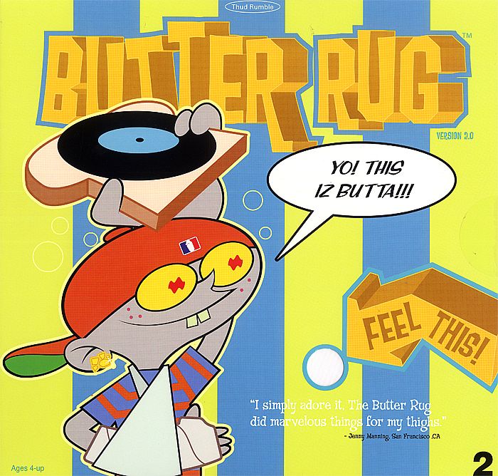 DJ Q BERT - Butter Rug Version 2.0 Slipmats: White