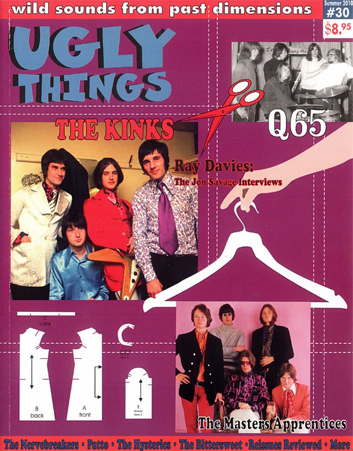 UGLY THINGS - Ugly Things Magazine Issue #30 Summer/Fall 2010 (feat The Kings, Ray Davies, The Masters Apprentices, The Kinks, The Nervebreakers, Patto, The Hysterics, The Bittersweet, reissue reviews + more)