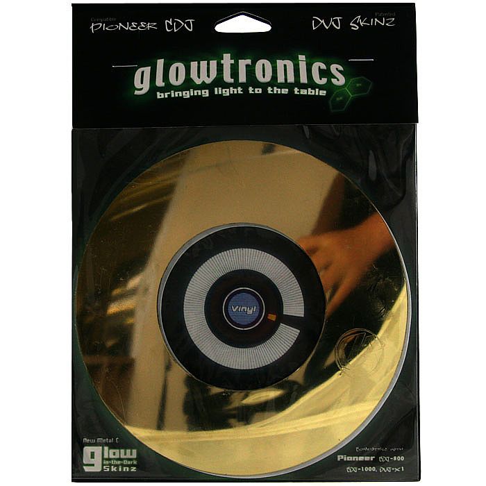 GLOWTRONICS - Glowtronics Gold Pioneer Skinz Slipmats (pair)