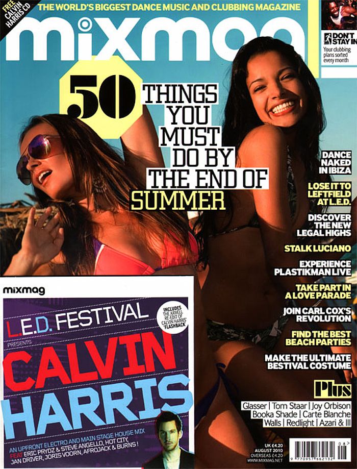 MIXMAG - Mixmag Magazine: Issue 231 August 2010 (incl. free Calvin Harris mix CD)