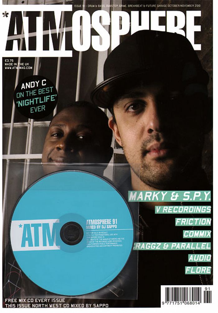 ATM MAGAZINE - ATM Magazine Issue 91: October/November 2010 (incl. free DJ Sappo mixed CD, feat Andy C, Marky & SPY, Friction, Shogun, Commix, Craggz & Parallel, Audio, Flore & more)