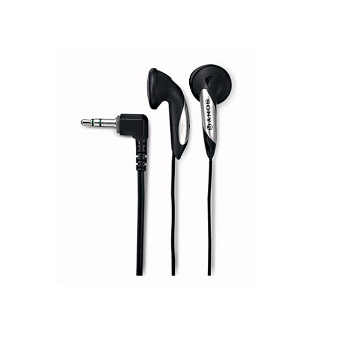 Sony MDRE818LP Earbud Headphones (black & silver) at Juno Records.