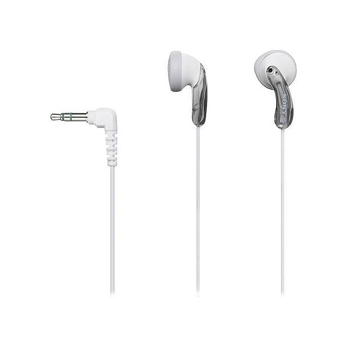 Sony MDRE10LP/GRAY Earbud Headphones (white & grey) at Juno Records.