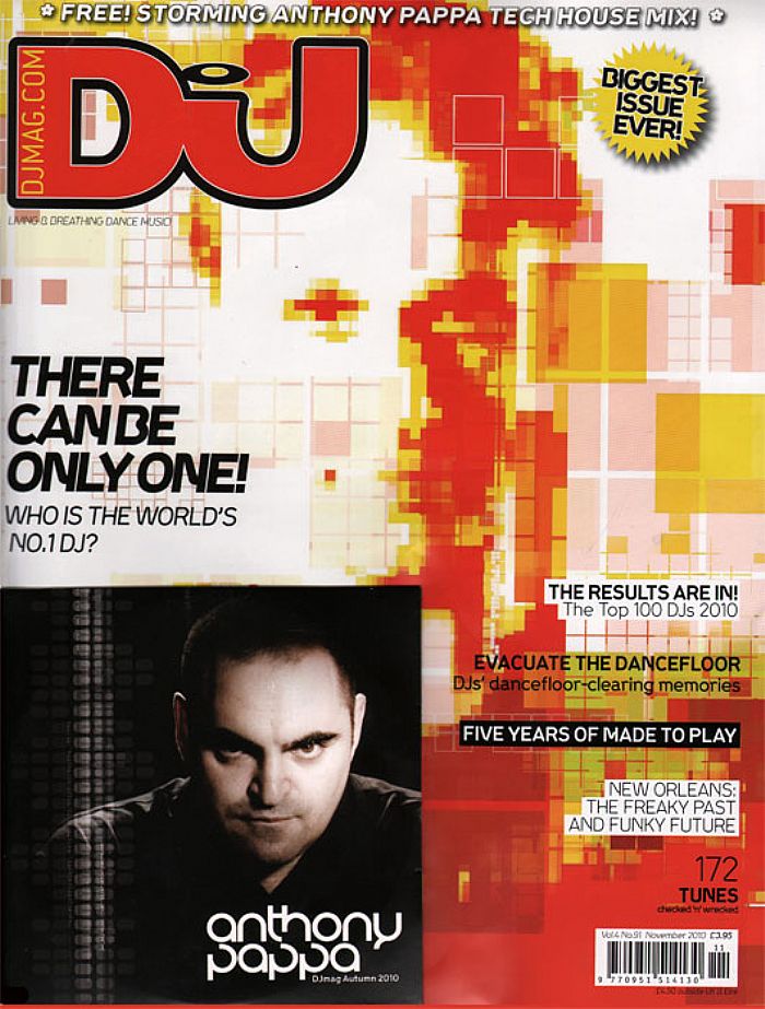 DJ MAGAZINE - DJ Magazine November 2010: Vol 4/#91 (incl. free Anthony Pappa mix CD)