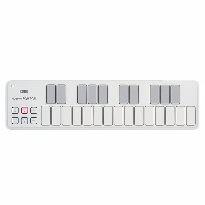 KORG - Korg NanoKey 2 25 Key Mini USB MIDI Keyboard Controller (white)