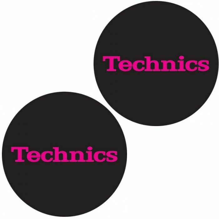 TECHNICS - Technics Simple 3 12" Vinyl Record Slipmats (pair, pink on black)