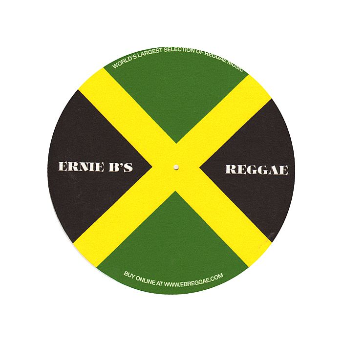 ERNIE B'S REGGAE - Ernie B's Reggae Slipmat (Jamaican flag design with black, yellow & green print) (sold singly)