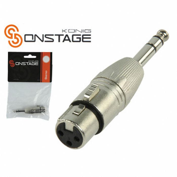 KONIG ONSTAGE - Konig Onstage XLR To 1/4" (6.35mm) Jack Stereo Adapter Plug