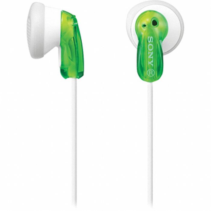 Sony MDRE9 Stereo In Ear Earphones (green) at Juno Records.
