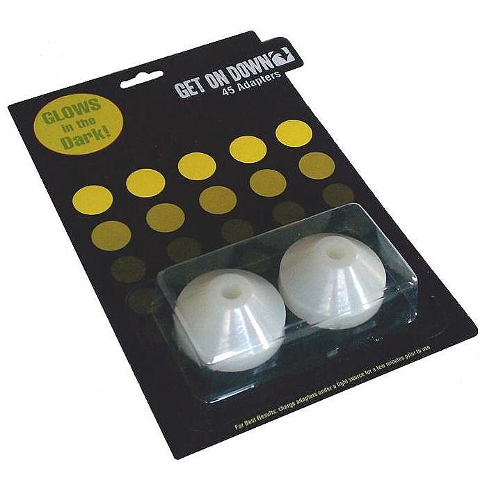 GET ON DOWN - Get On Down Glow In The Dark 45 RPM Plastic Adapters