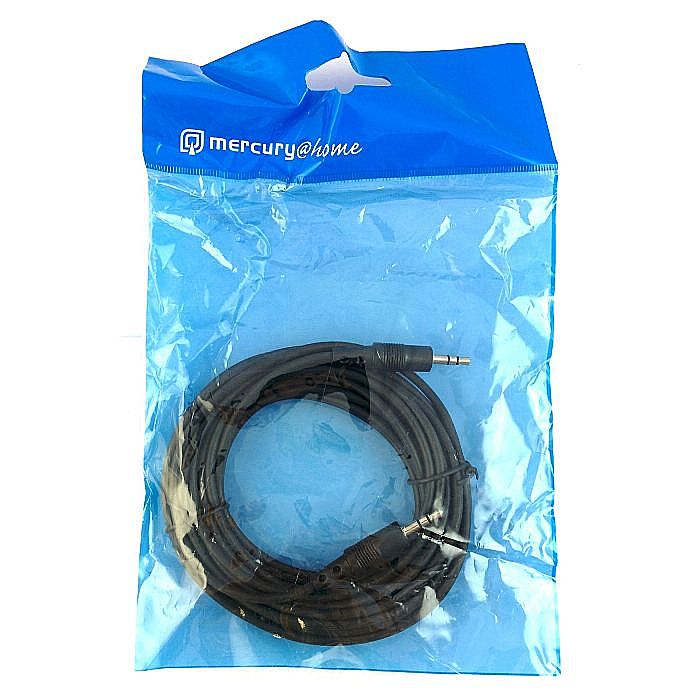 MERCURY - Mercury 3.5mm Stereo Mini Jack Plug To 3.5mm Stereo Mini Jack Plug Cable (6m, black)