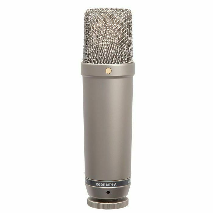 RODE - Rode NT1A Studio Condenser Microphone Pack With Shockmount/Popshield/XLR Cable/ Dust Cover/Instructional DVD (silver)