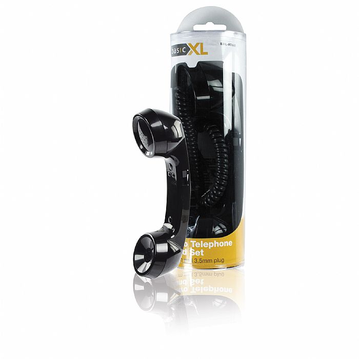 BasicXL Retro Telephone Handset Headphone (black) at Juno Records.