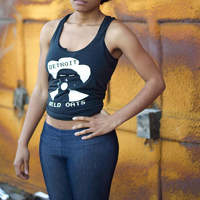 WILD OATS - Wild Oats Female Tank Top (black with WO logo print)