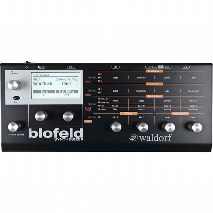 WALDORF - Waldorf Blofeld Virtual Analogue Wavetable & FM Synthesiser (black)
