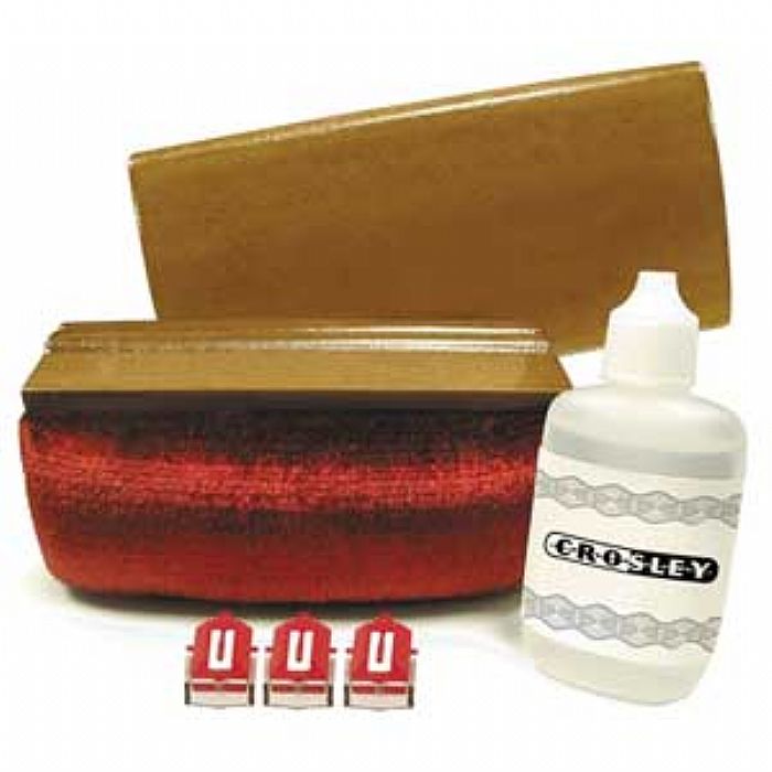 CROSLEY - Crosley CK2 Vinyl Record Cleaning Kit With Brush & Distilled Water & 3 Replacement NS1 Stylus Needles