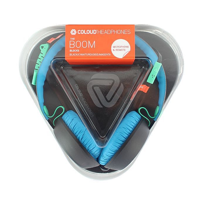 COLOUD - Coloud Boom Blocks Headphones (black, cyan, turquoise & magenta)