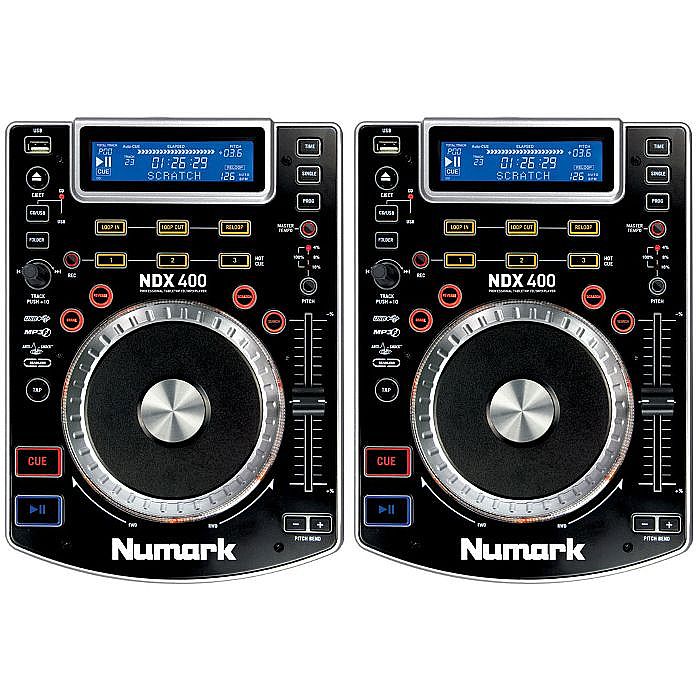 Numark NDX400 Tabletop Scratch MP3 CD USB Players (pair)