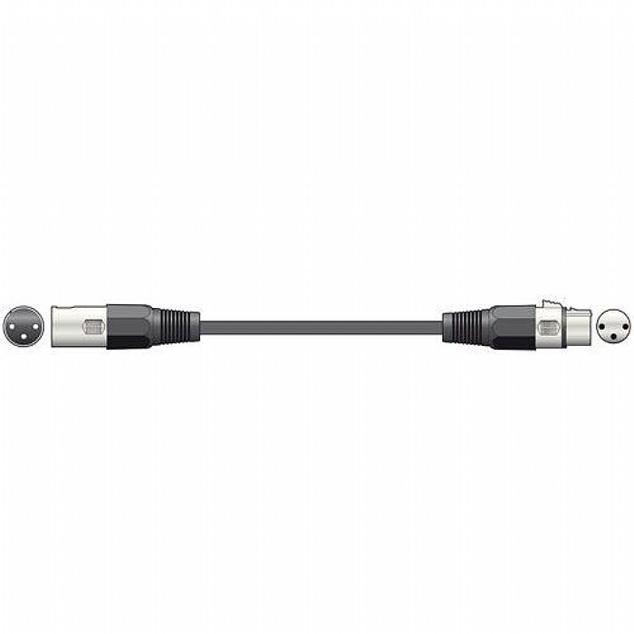 QTX - QTX DMX Lighting Lead 3 Pin XLR Plug To 3 Pin XLR Socket (0.75m)