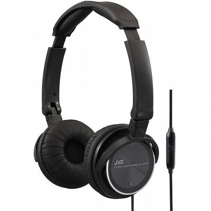 JVC - JVC HASR500 Headphones With Mic & Remote For iPhone, Blackberry & Android (black)