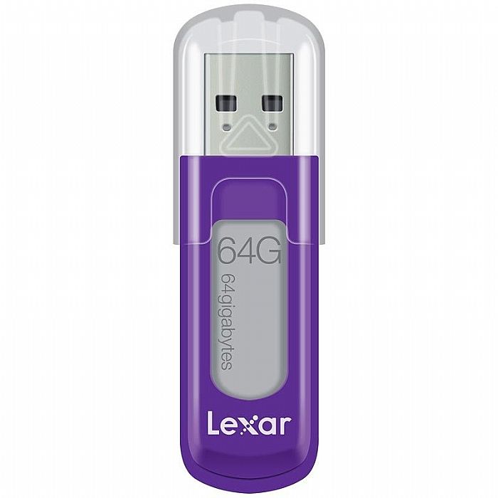 Lexar 64GB JumpDrive V10 USB Flash Drive (purple) at Juno Records.