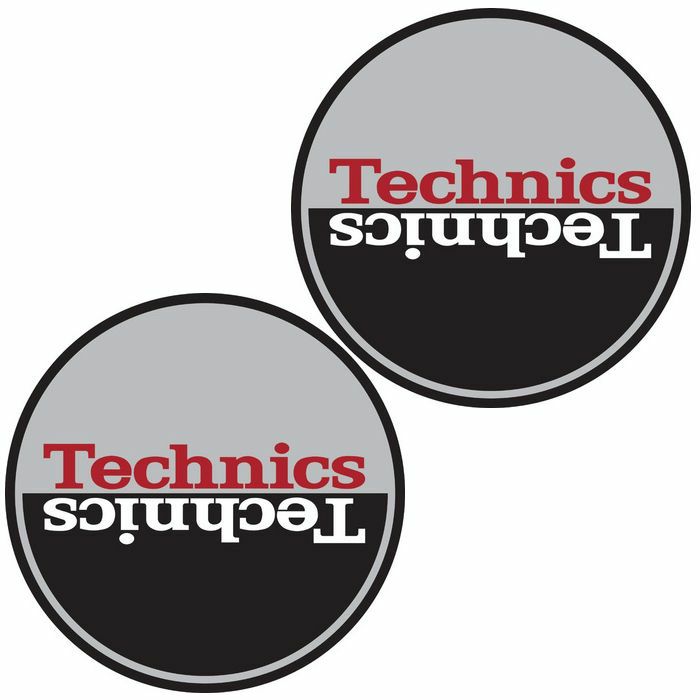 TECHNICS - Technics Moon 3 12" Vinyl Record Slipmats (pair, silver/black/red)