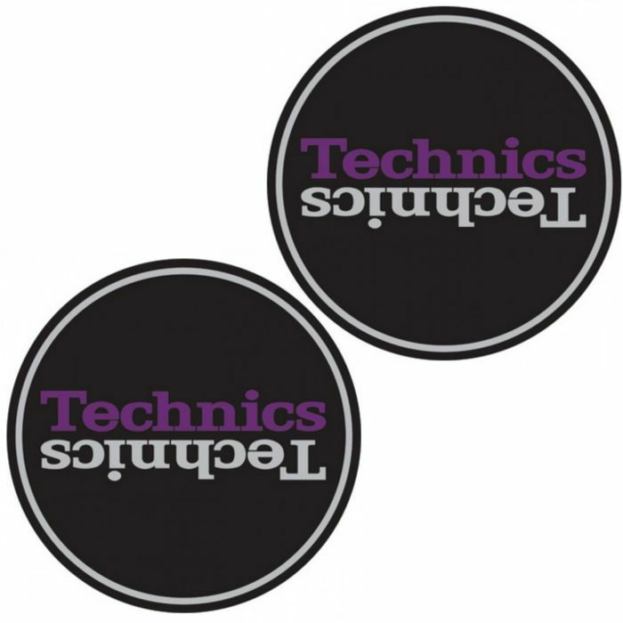 TECHNICS - Technics Duplex 3 12" Vinyl Record Slipmats (pair, black & purple)