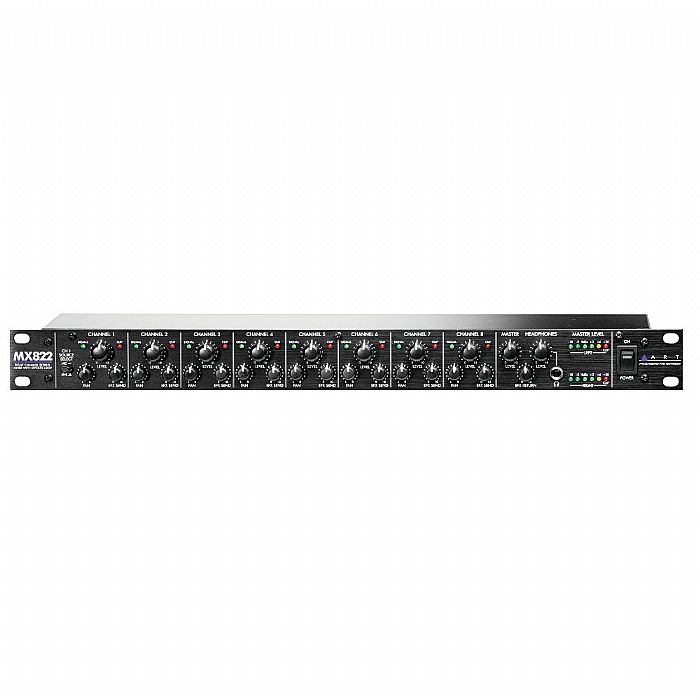 ART - ART MX822 8-Channel Stereo Rackmount Mixer With Effects Loop