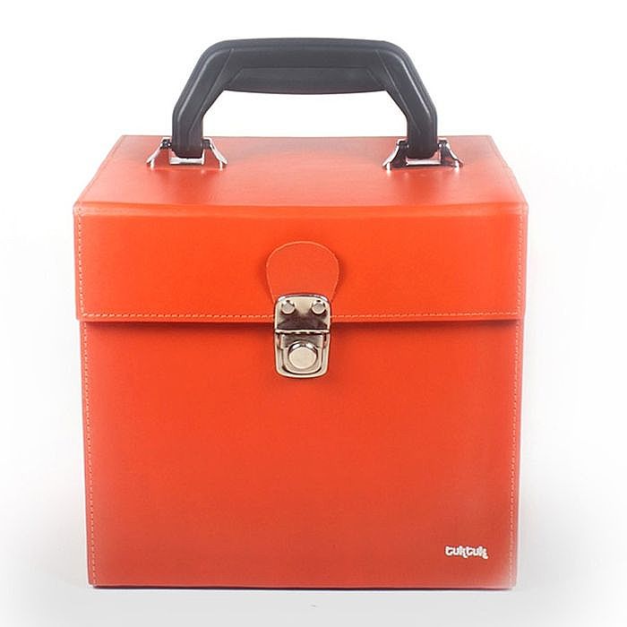 TUK TUK - Tuk Tuk 7" Leather Record Box (burnt orange)